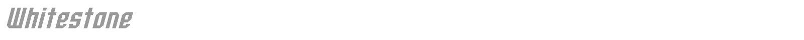 Whitestone font preview